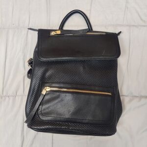 Girlish Black Leather Bag